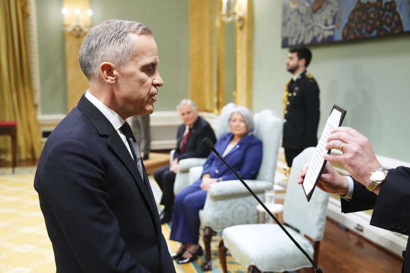 Mark Carney sworn in as Canada’s PM after Trudeau steps down