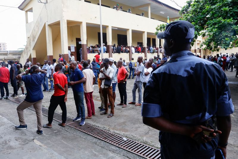 Voters in Gabon choose a new president in the first election since the 2023 military coup