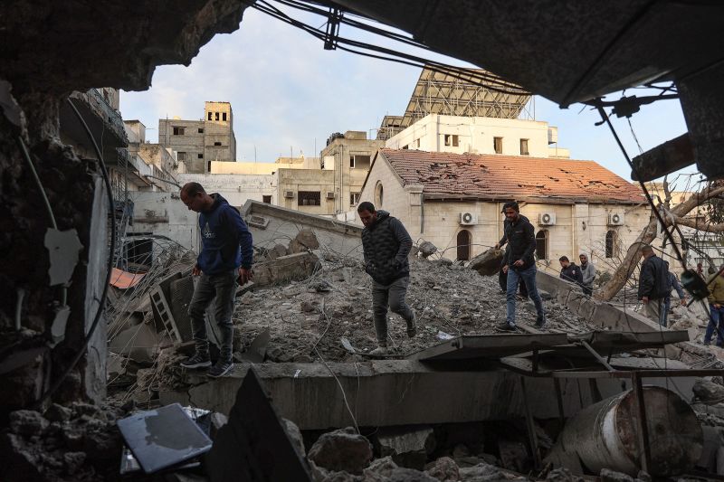 Israeli strike destroys part of last fully functioning hospital in Gaza City